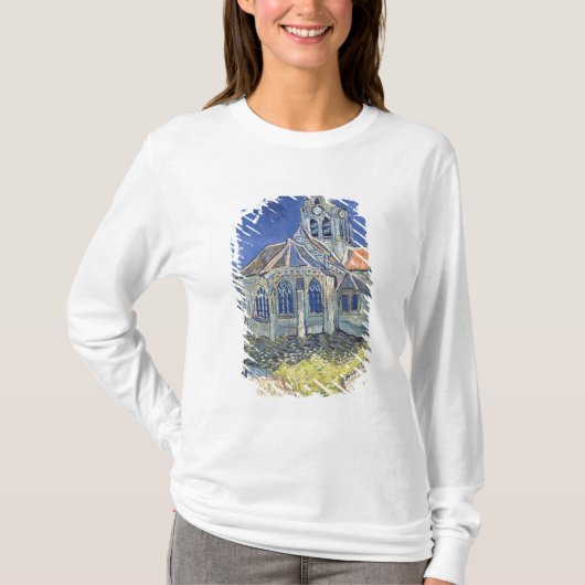 Vincent van Gogh | De kerk Auvers-sur-Oise T-shirt (Voorkant)
