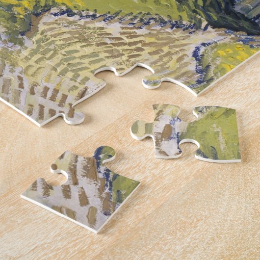 VINCENT VAN GOGH - De kerk in Auvers 1890 Legpuzzel (Zijkant)