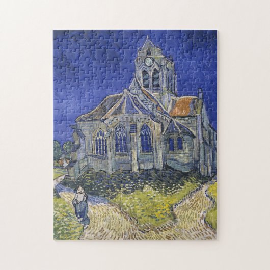 VINCENT VAN GOGH - De kerk in Auvers 1890 Legpuzzel (Verticaal)