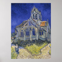 VINCENT VAN GOGH - De kerk in Auvers 1890