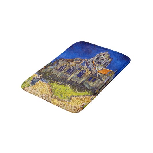 Vincent van Gogh - De kerk in Auvers Badmat (Gekanteld)