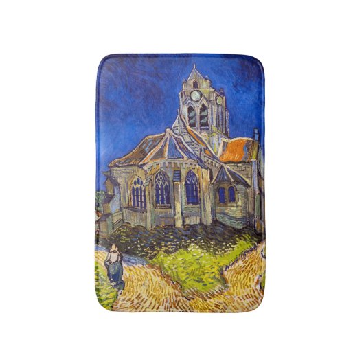 Vincent van Gogh - De kerk in Auvers Badmat (Voorkant Verticaal)