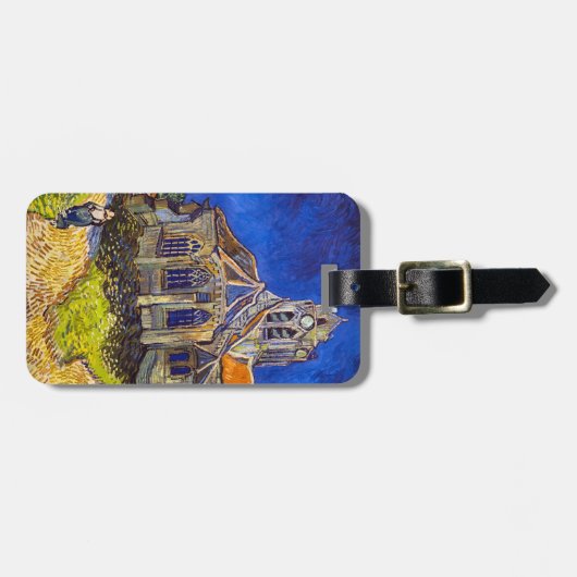 Vincent van Gogh - De kerk in Auvers Bagagelabel (Voorkant horizontaal)