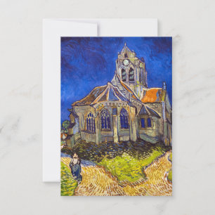 Vincent van Gogh - De kerk in Auvers Bedankkaart