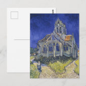 Vincent van Gogh, De kerk in Auvers Briefkaart (Voorkant / Achterkant)