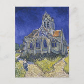 Vincent van Gogh, De kerk in Auvers Briefkaart (Voorkant)