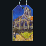 Vincent van Gogh - De kerk in Auvers Cadeaulabel<br><div class="desc">De kerk van Auvers / l'Eglise à Auvers-sur-oise van Vincent Van Gogh in 1890</div>