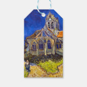 Vincent van Gogh - De kerk in Auvers Cadeaulabel (Voorkant)