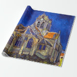 Vincent van Gogh - De kerk in Auvers Cadeaupapier<br><div class="desc">De kerk van Auvers / l'Eglise à Auvers-sur-oise van Vincent Van Gogh in 1890</div>