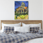 Vincent van Gogh - De kerk in Auvers Canvas Afdruk (Insitu (Slaapkamer))