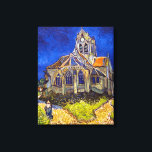 Vincent van Gogh - De kerk in Auvers Canvas Afdruk<br><div class="desc">De kerk van Auvers / l'Eglise à Auvers-sur-oise van Vincent Van Gogh in 1890</div>