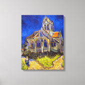 Vincent van Gogh - De kerk in Auvers Canvas Afdruk (Voorkant)