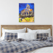 Vincent van Gogh - De kerk in Auvers Canvas Afdruk (Insitu (Slaapkamer))