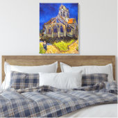 Vincent van Gogh - De kerk in Auvers Canvas Afdruk (Insitu (Slaapkamer))