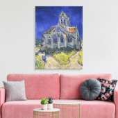 Vincent van Gogh, De kerk in Auvers Canvas Afdruk (Insitu (Woonkamer))