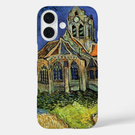 Vincent van Gogh - De kerk in Auvers iPhone 16 Hoesje