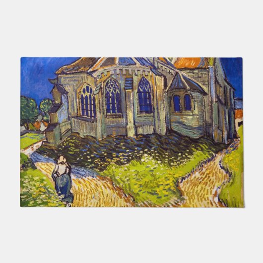 Vincent van Gogh - De kerk in Auvers Deurmat (Voorkant)