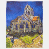 Vincent van Gogh - De kerk in Auvers Fleece Deken (Voorkant)