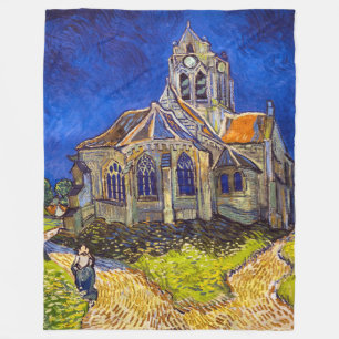 Vincent van Gogh - De kerk in Auvers Fleece Deken