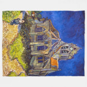 Vincent van Gogh - De kerk in Auvers Fleece Deken (Voorkant (Horizontaal))