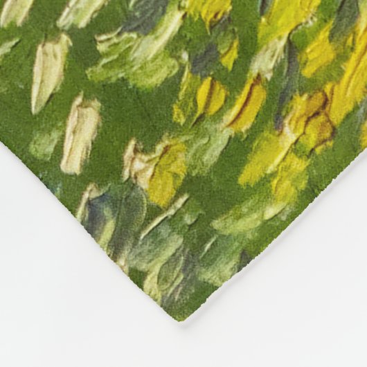 Vincent van Gogh - De kerk in Auvers Fleece Deken (Hoek)