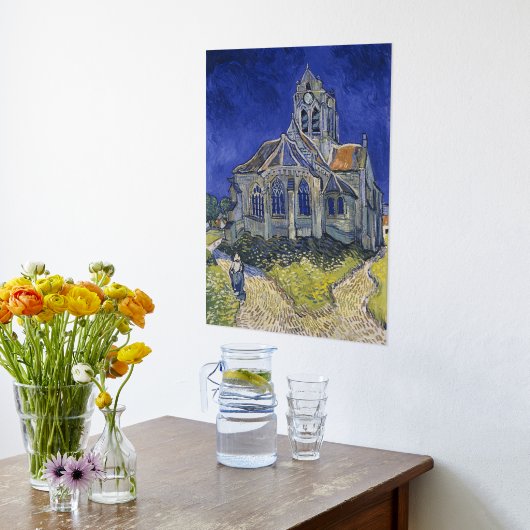 Vincent van Gogh, De kerk in Auvers Folie Afdrukken (Laag (Keuken))