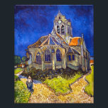 Vincent van Gogh - De kerk in Auvers Foto Afdruk<br><div class="desc">De kerk van Auvers / l'Eglise à Auvers-sur-oise van Vincent Van Gogh in 1890</div>