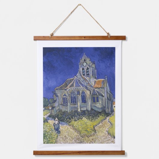 Vincent van Gogh, De kerk in Auvers Hangend Wandkleed (Voorkant)