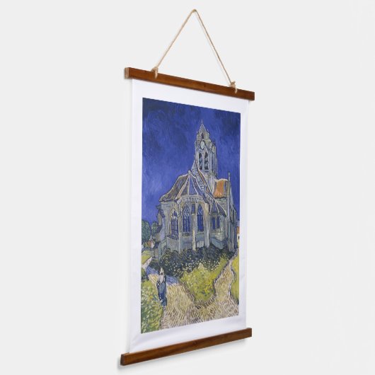 Vincent van Gogh, De kerk in Auvers Hangend Wandkleed (Gebogen)