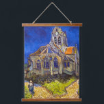 Vincent van Gogh - De kerk in Auvers Hangend Wandkleed<br><div class="desc">De kerk van Auvers / l'Eglise à Auvers-sur-oise van Vincent Van Gogh in 1890</div>