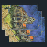 Vincent van Gogh - De kerk in Auvers Inpakpapier Vel<br><div class="desc">De kerk in Auvers (1890) door Vincent van Gogh is een schilderij van de Post Impressionisme, een mooi kunstschilderij van de architectonische kerk. Een vrouw die langs een weg naar de dorpskapel loopt met mooie, bevlekte glazen ramen. Een dagelijkse leven architectuur scène. Over de kunstenaar: Vincent Willem van Gogh (1853-1890)...</div>