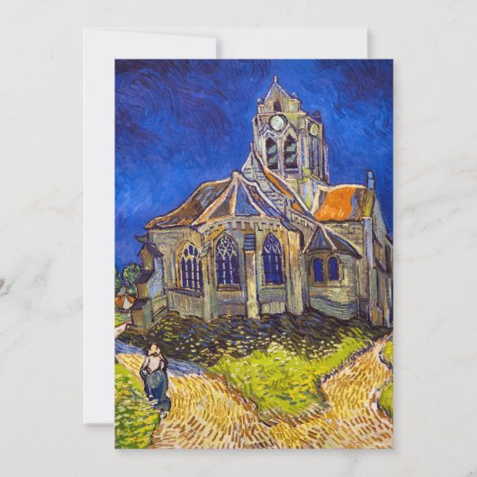 Vincent van Gogh - De kerk in Auvers Kaart (Voorkant)