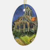 Vincent van Gogh - De kerk in Auvers Keramisch Ornament (Links)