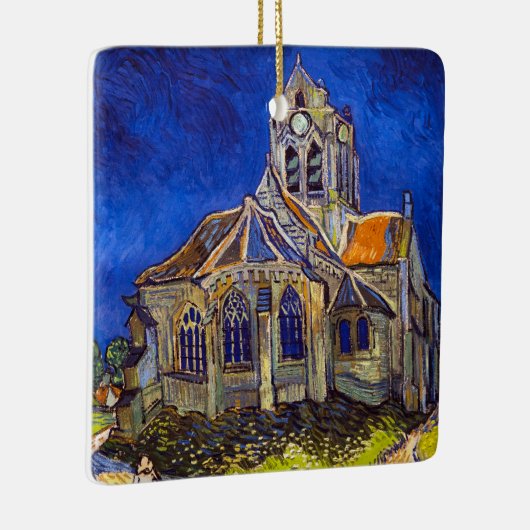Vincent van Gogh - De kerk in Auvers Keramisch Ornament (Rechts)