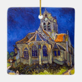 Vincent van Gogh - De kerk in Auvers Keramisch Ornament (Achterkant)