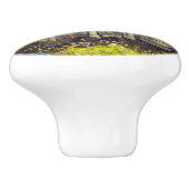 Vincent van Gogh - De kerk in Auvers Keramische Knop (Zijkant)