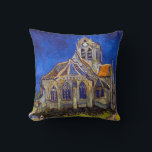 Vincent van Gogh - De kerk in Auvers Kussen<br><div class="desc">De kerk van Auvers / l'Eglise à Auvers-sur-oise van Vincent Van Gogh in 1890</div>