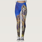 Vincent van Gogh - De kerk in Auvers Leggings (Voorkant)