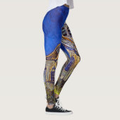Vincent van Gogh - De kerk in Auvers Leggings (Rechts)