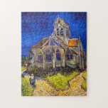 Vincent van Gogh - De kerk in Auvers Legpuzzel<br><div class="desc">De kerk van Auvers / l'Eglise à Auvers-sur-oise van Vincent Van Gogh in 1890</div>