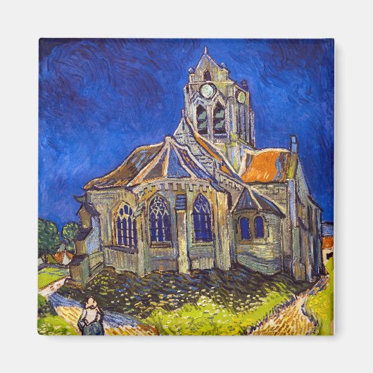 Vincent van Gogh - De kerk in Auvers Magneet (Voorkant)