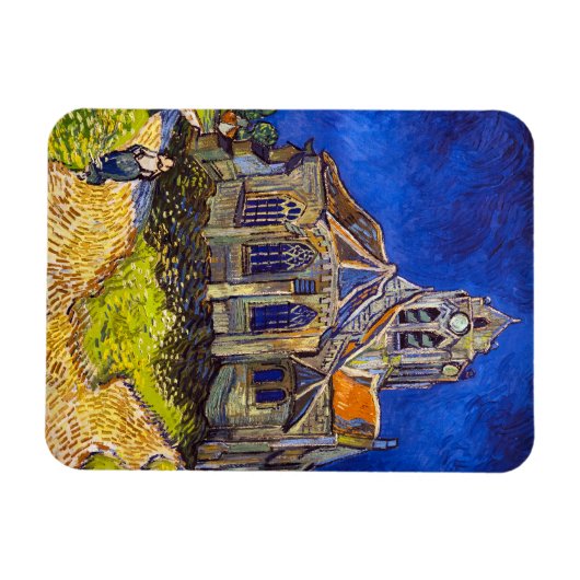 Vincent van Gogh - De kerk in Auvers Magneet (Horizontaal)