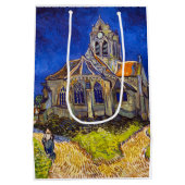 Vincent van Gogh - De kerk in Auvers Medium Cadeauzakje (Achterkant)