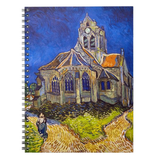 Vincent van Gogh - De kerk in Auvers Notitieboek (Voorkant)
