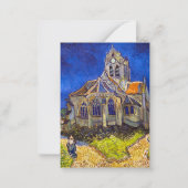 Vincent van Gogh - De kerk in Auvers Notitiekaartje (Voorkant)
