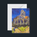 Vincent van Gogh - De kerk in Auvers Notitiekaartje<br><div class="desc">De kerk van Auvers / l'Eglise à Auvers-sur-oise van Vincent Van Gogh in 1890</div>
