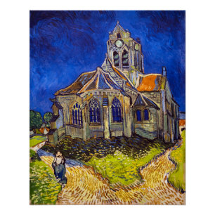 Vincent van Gogh - De kerk in Auvers Perfect Poster