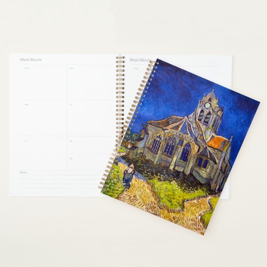 Vincent van Gogh - De kerk in Auvers Planner (Display)