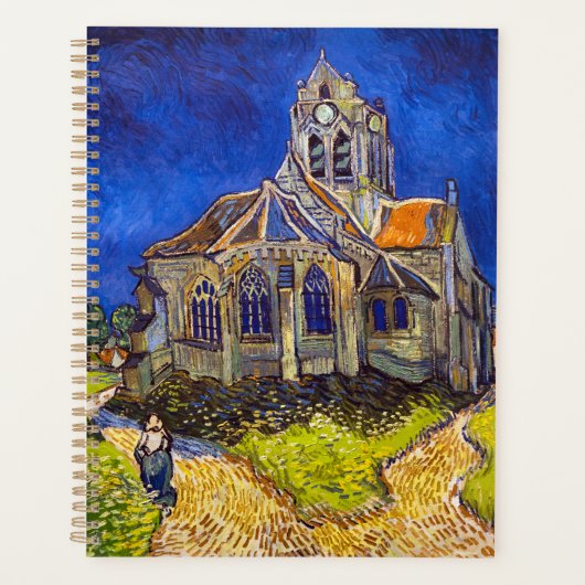 Vincent van Gogh - De kerk in Auvers Planner (Voorkant)
