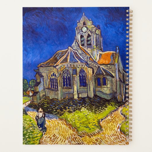 Vincent van Gogh - De kerk in Auvers Planner (Achterkant)